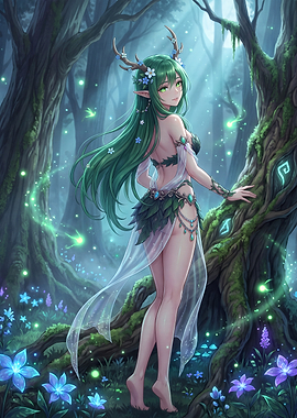 Enchanting Forest Elf Maiden