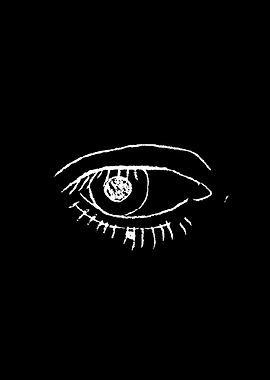 Minimalist Hand-Drawn Eye Sketch