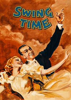 Swing Time Vintage Movie Poster