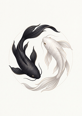 Yin Yang Koi Fish