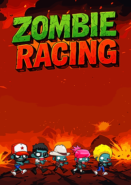 Zombie Racing Game Poster