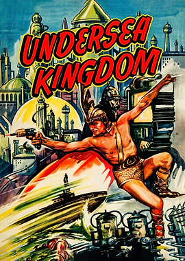 Undersea Kingdom Vintage Movie Poster