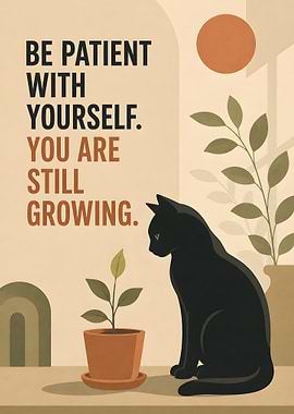 Be Patient With Yourself Inspirational Poster