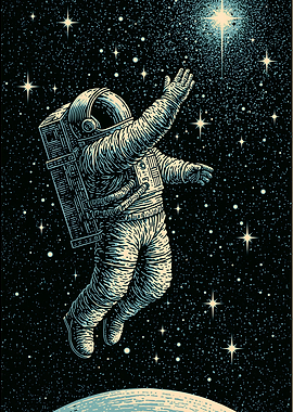 Astronaut Reaching for a Star
