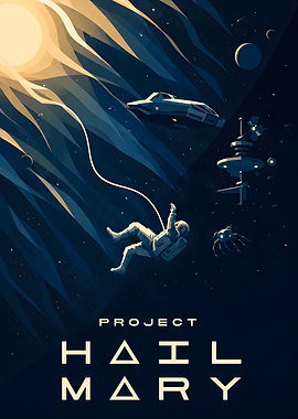 Project Hail Mary Space Poster