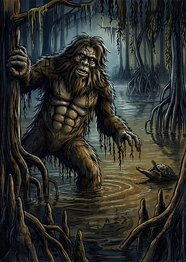 Bigfoot Encounter in the Swamp