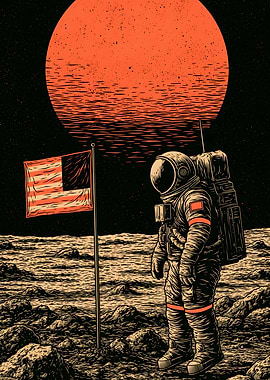 Astronaut on the Moon