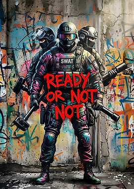 Ready or Not SWAT Graffiti Art