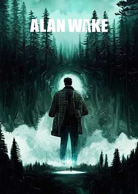 Alan Wake Forest Poster