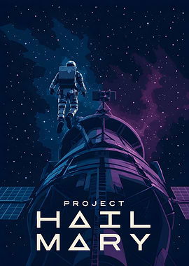 Project Hail Mary Space Poster