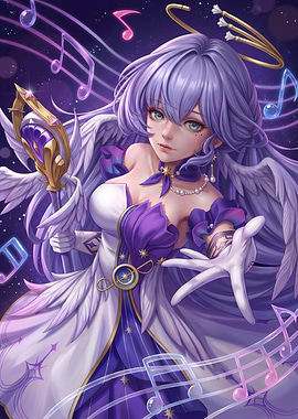 Robin Honkai Star Rail Angelic Portrait