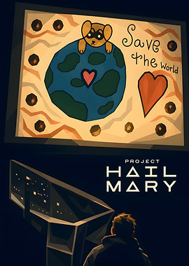 Project Hail Mary Fan Art Poster
