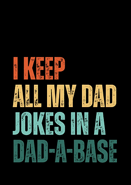 Funny Dad Joke Database Typography