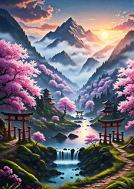Japanese Mountain Sanctuary