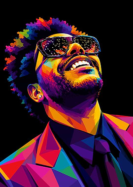 The Weeknd Pop Art Portrait