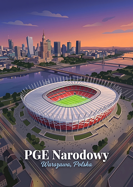 PGE Narodowy Stadium Warsaw Poster