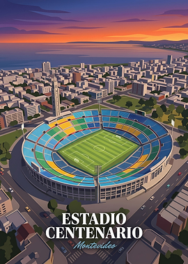 Estadio Centenario Montevideo Poster