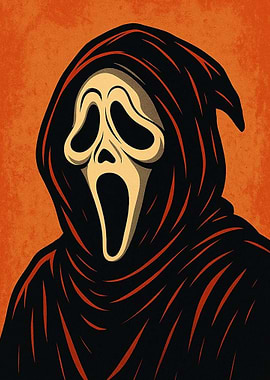 Ghostface Scream Horror Movie Poster