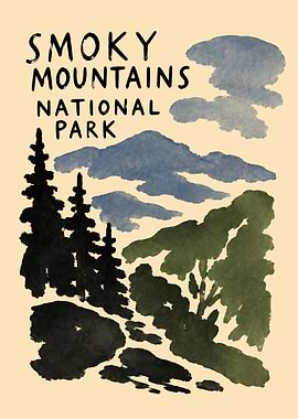 Smoky Mountains National Park Poster