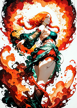 Miryam Magnier - Fiery Sorceress in Motion