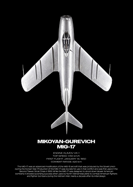 Mikoyan-Gurevich MiG-17 Technical Poster