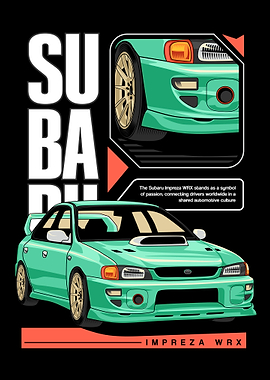 Impreza WRX Graphic Illustration