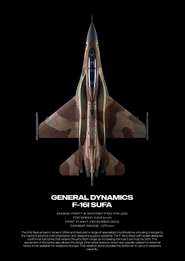 General Dynamics F-16I Sufa Poster