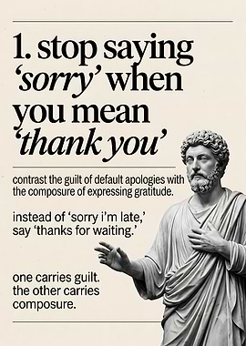 Stoic Advice on Gratitude Poster