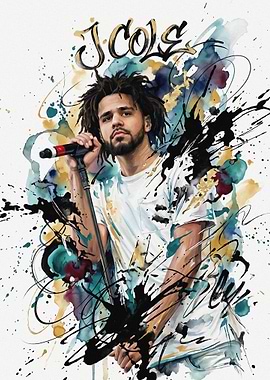 J. Cole Portrait Poster