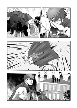 Manga Page Featuring Action and Escape