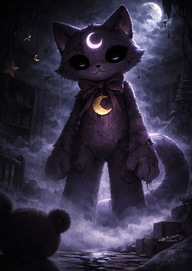 Giant Moon Cat Plushie
