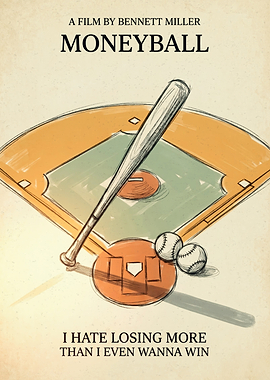 Moneyball Minimalist Movie Poster