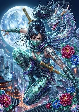 Crystalline Ninja with Dragon Spirit