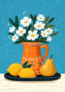 Still Life with Flowers and Fruit