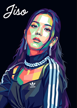 Jisoo Pop Art Portrait