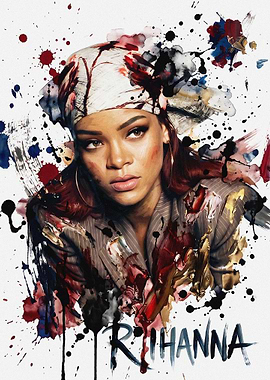 Rihanna Artistic Portrait