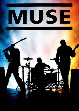 Muse Band Silhouette Poster