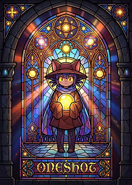 OneShot Niko Stained Glass Art