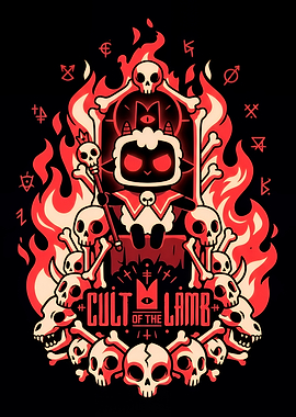 Cult of the Lamb Throne Illustration