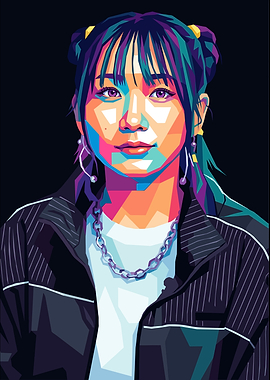 Lilas Ikuta Pop Art Portrait