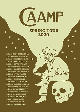 Caamp Spring Tour 2020 Poster