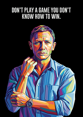 Daniel Craig Pop Art Portrait