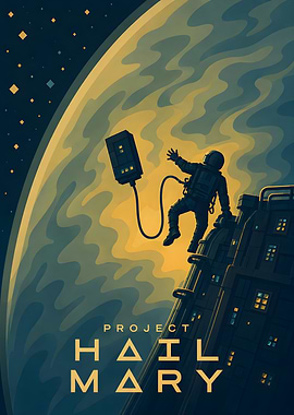 Project Hail Mary Space Poster