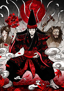 Japanese Folklore Spirit Illustration