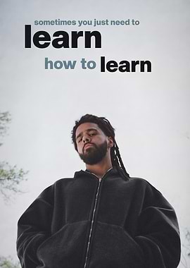 J. Cole Inspirational Quote Poster