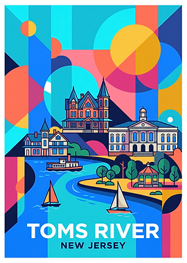 Toms River New Jersey Travel Poster
