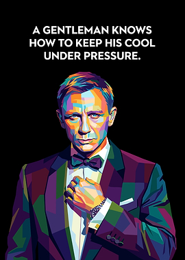 James Bond Pop Art Poster