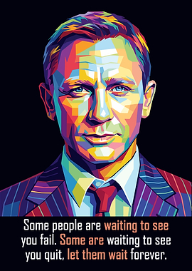 Daniel Craig Pop Art Poster