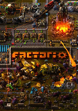 Factorio Game and Industrial Scene