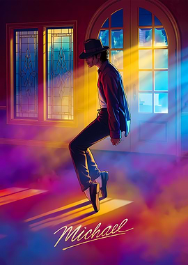 Michael Jackson Iconic Dance Pose Art